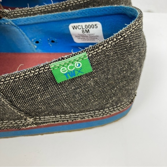 Twisted X EcoTWX Woven Multicolor Aztec Print Slip On Loafers Lightweight Sz 8 - Picture 10 of 15